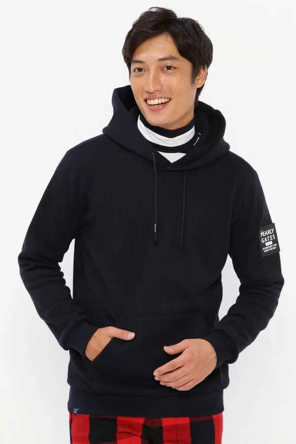 パーリーゲイツ『吊風裏毛起毛 プルオーバー フーディ シャツ メンズ 未使用品 パーリーゲイツ/吊風裏起毛プルオーバー新品 ウエア(女性用)