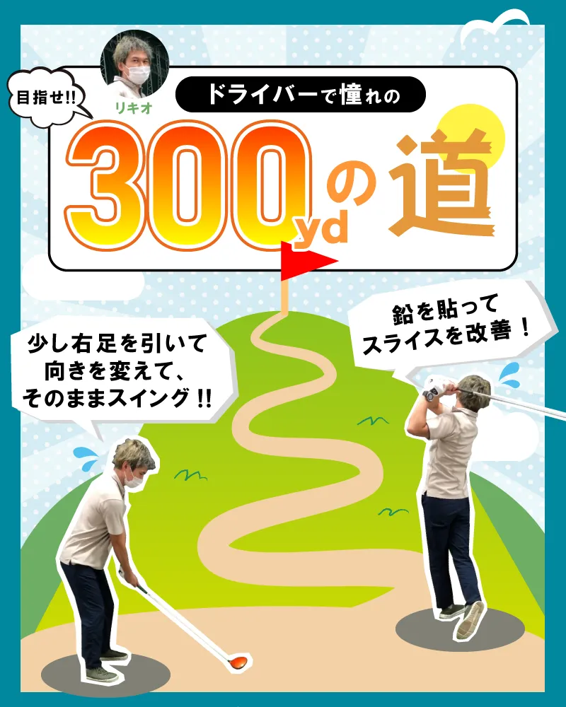 【300ydへの道】ゴルフ用の鉛貼ってみた！「Tabata ウエイトバランスMIX20」その効果は…？