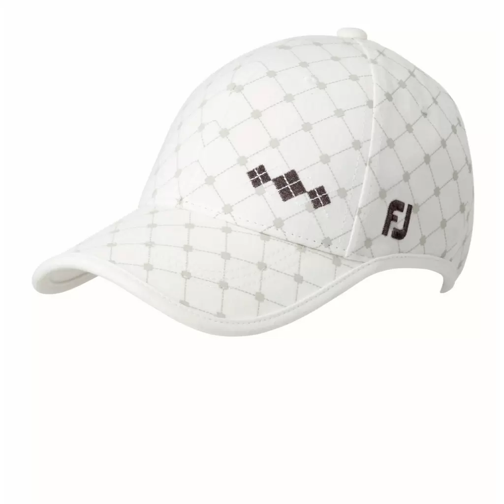フットジョイ『FJ ウィメンズ アーガイルキャップ 帽子 レディース』ゴルフウェア激安ショップを比較！ | ごるトク